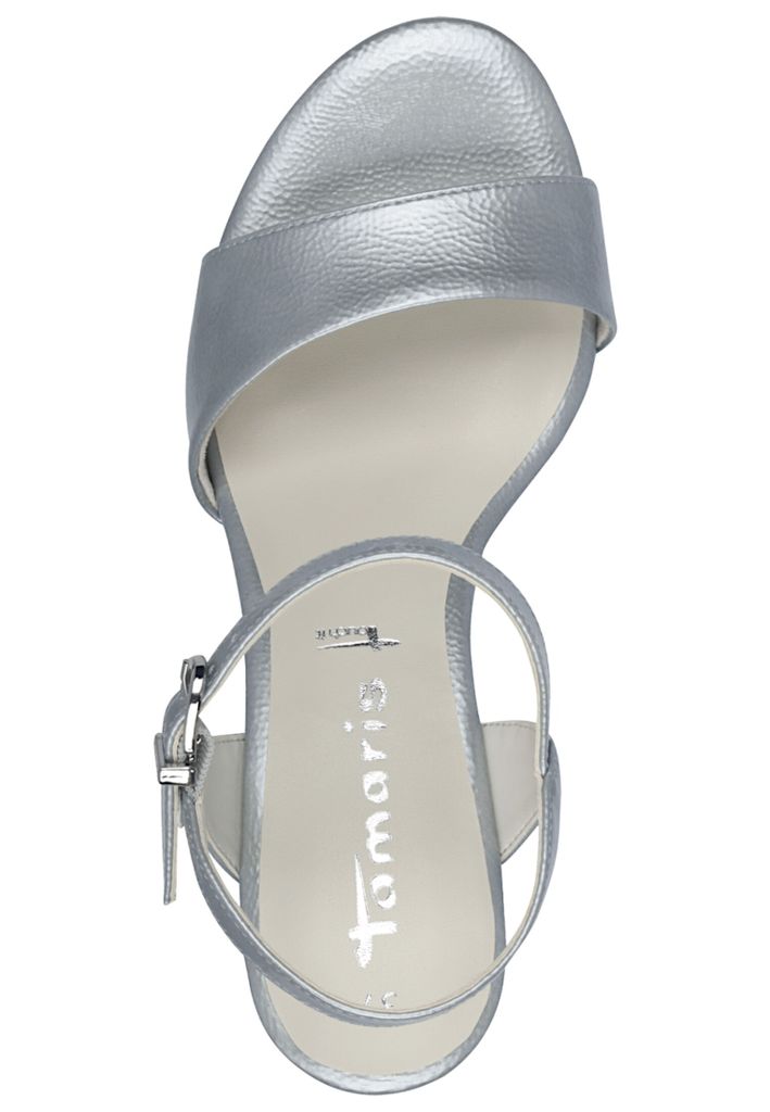 Tamaris Damen Sandale Sandalette elegant Stilettoabsatz 1-28008-42, Größe:41 EU, Farbe:Blau
