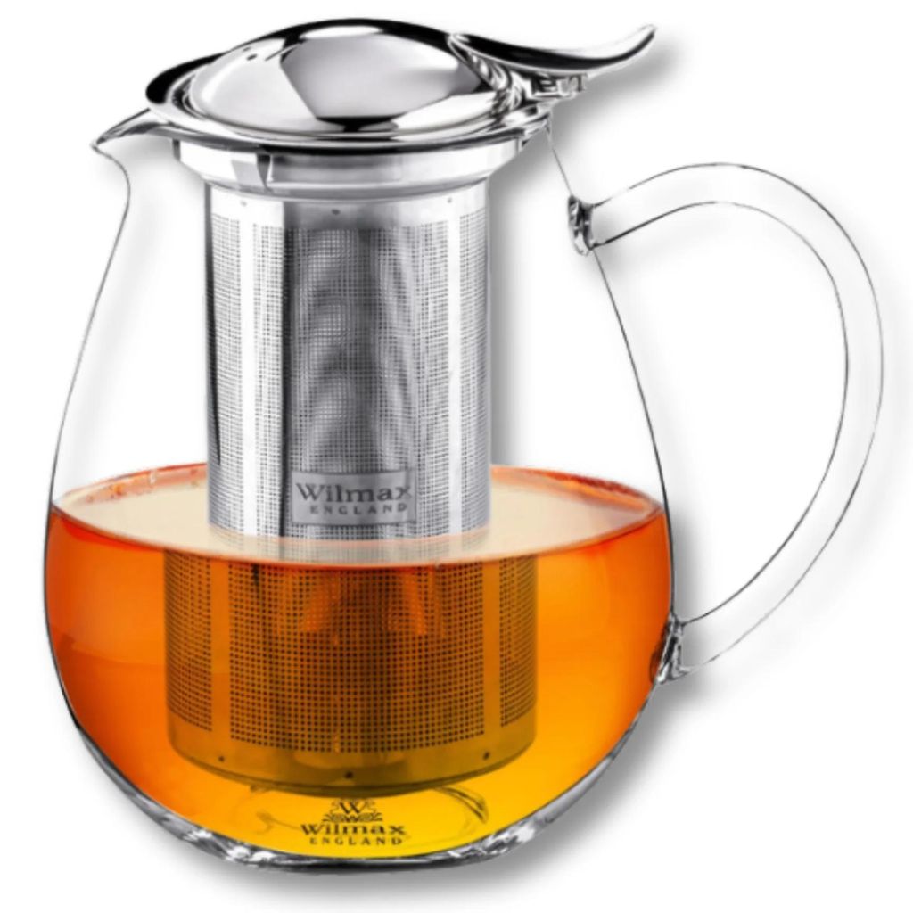 Teekanne mit Filter, Thermoglas, Wilmax, 1,3 l Produktbild 