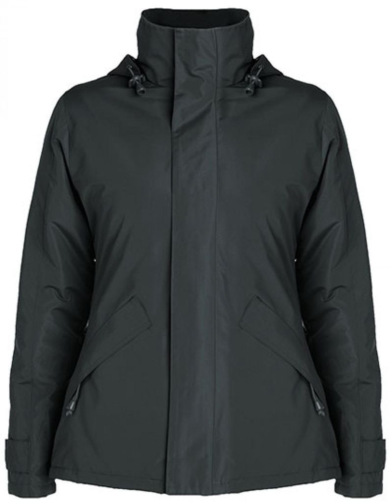 Roly PK5078 | Damen Europa Jacket, Außenseite: 100% Polyester, Wasserdicht - Farbe: Dark Lead 46 - Größe: XXL