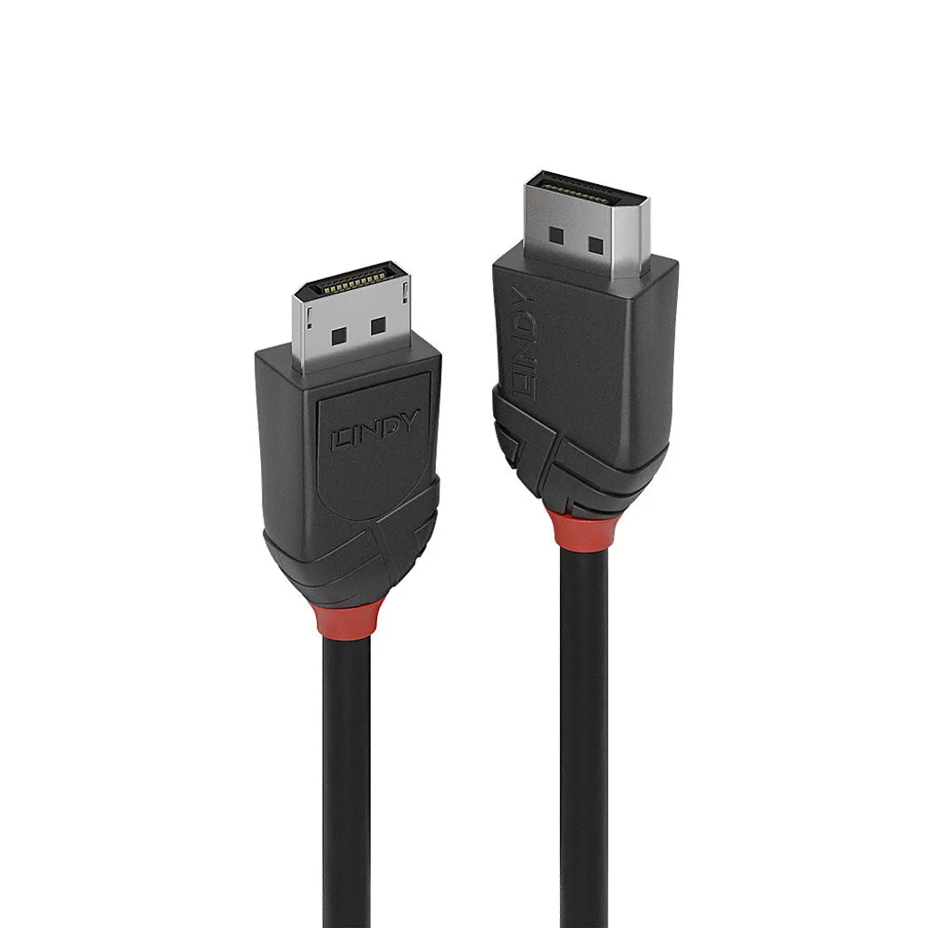 Cavo DisplayPort 1m Lindy Black Line 4K 60Hz - Connessione UHD Sicura