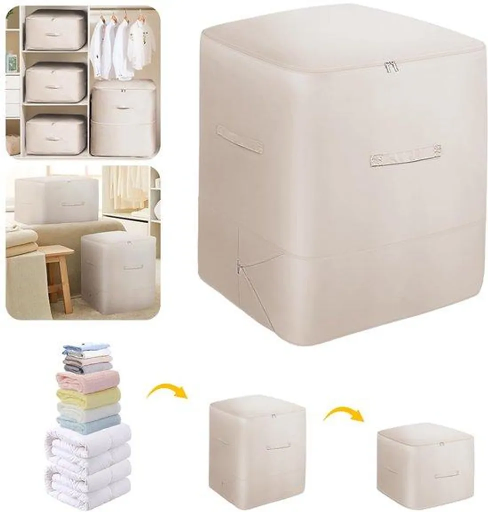Sac de voyage compact et auto-compressible haute capacité 52 x 42 x 30