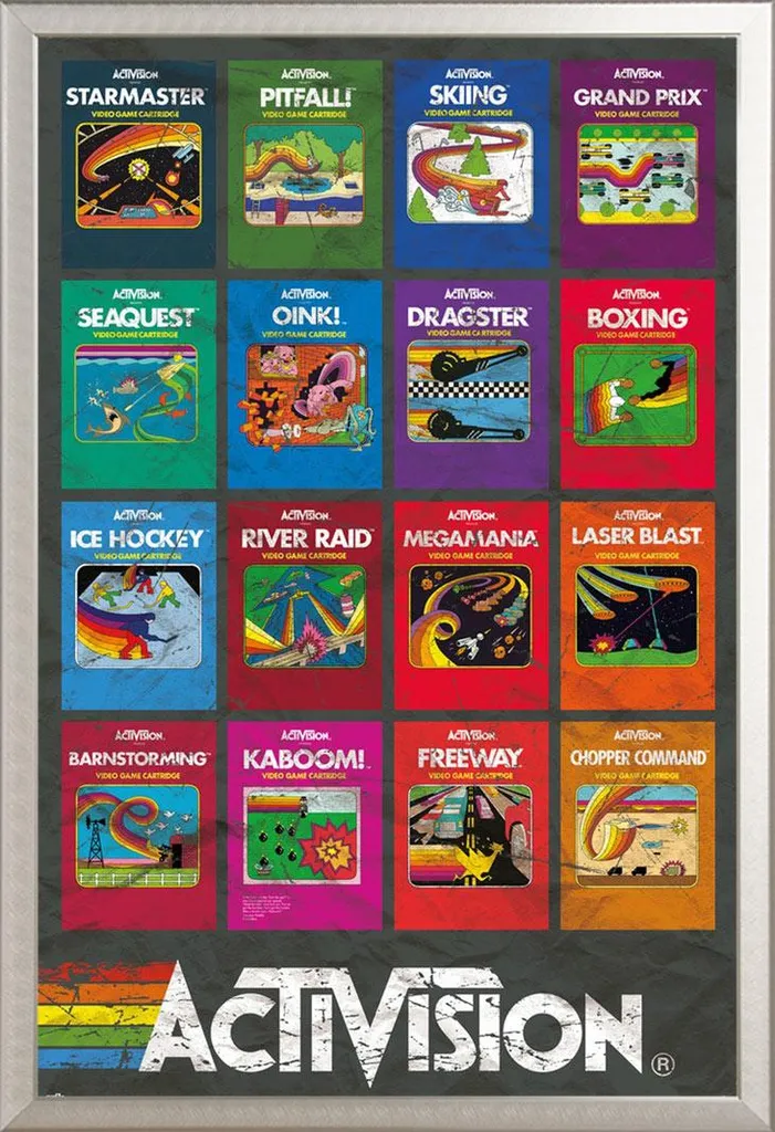 Poster Ufficiale Activision + Cornice Shinsuke Maxi Argento 61x91.5