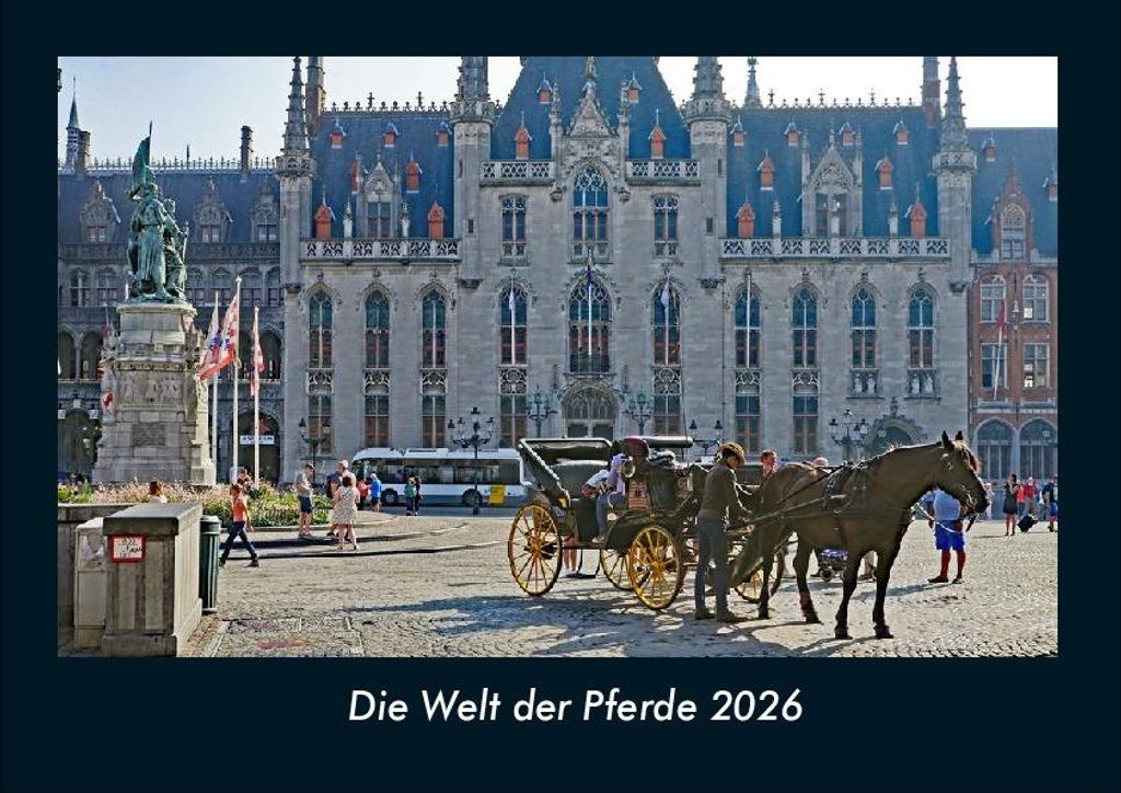 Die Welt der Pferde 2026 Fotokalender - Querformat DIN A4, Monatskalender mit Bild-Motiven von Haustieren, Bauernhof, wilden Tieren und Raubtieren