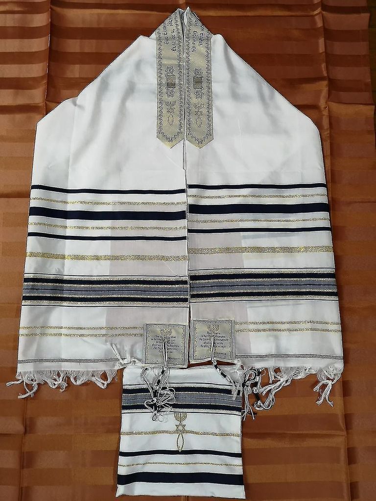 Jüdischer Tallit-Talit-Gebetsschal und Talis-Tasche Obrázek produktu 