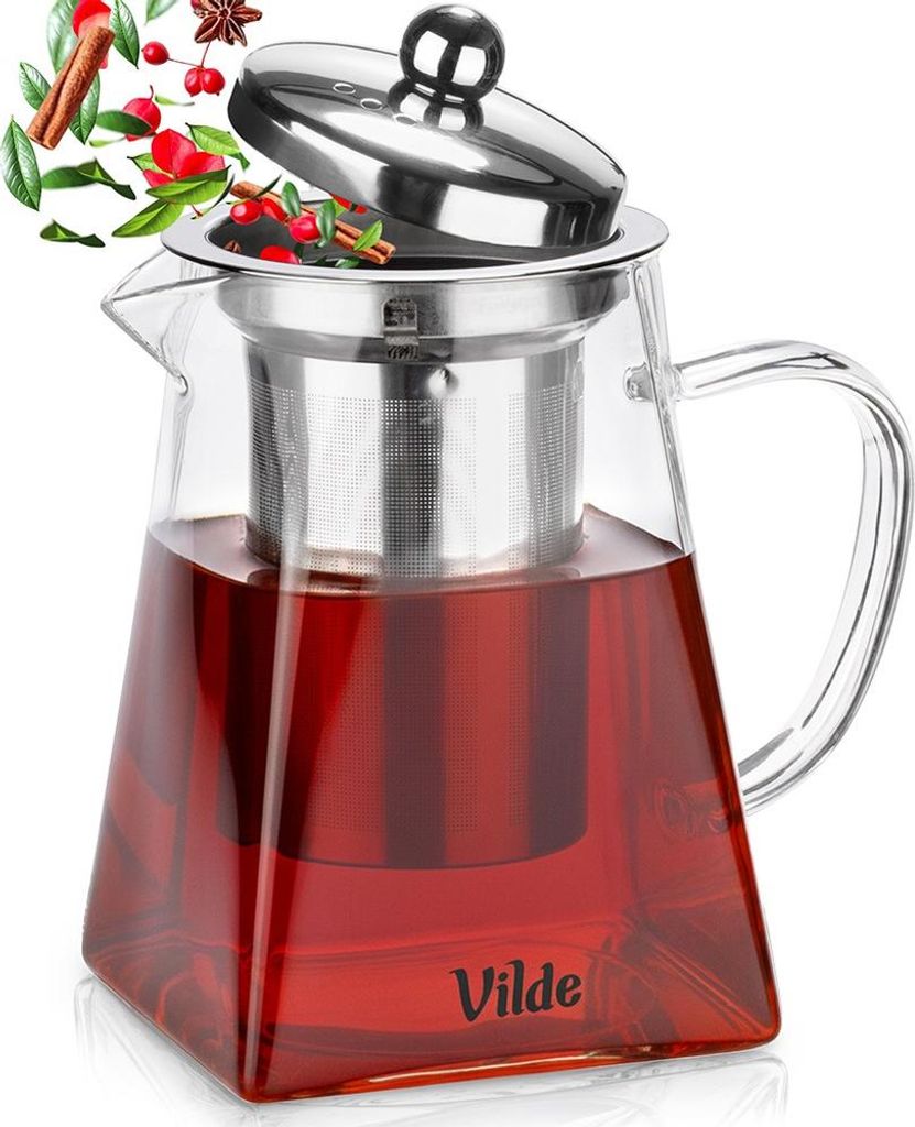 Vilde | Teekanne mit Siebeinsatz - 730 ml - Hitzebeständig Produktbild 