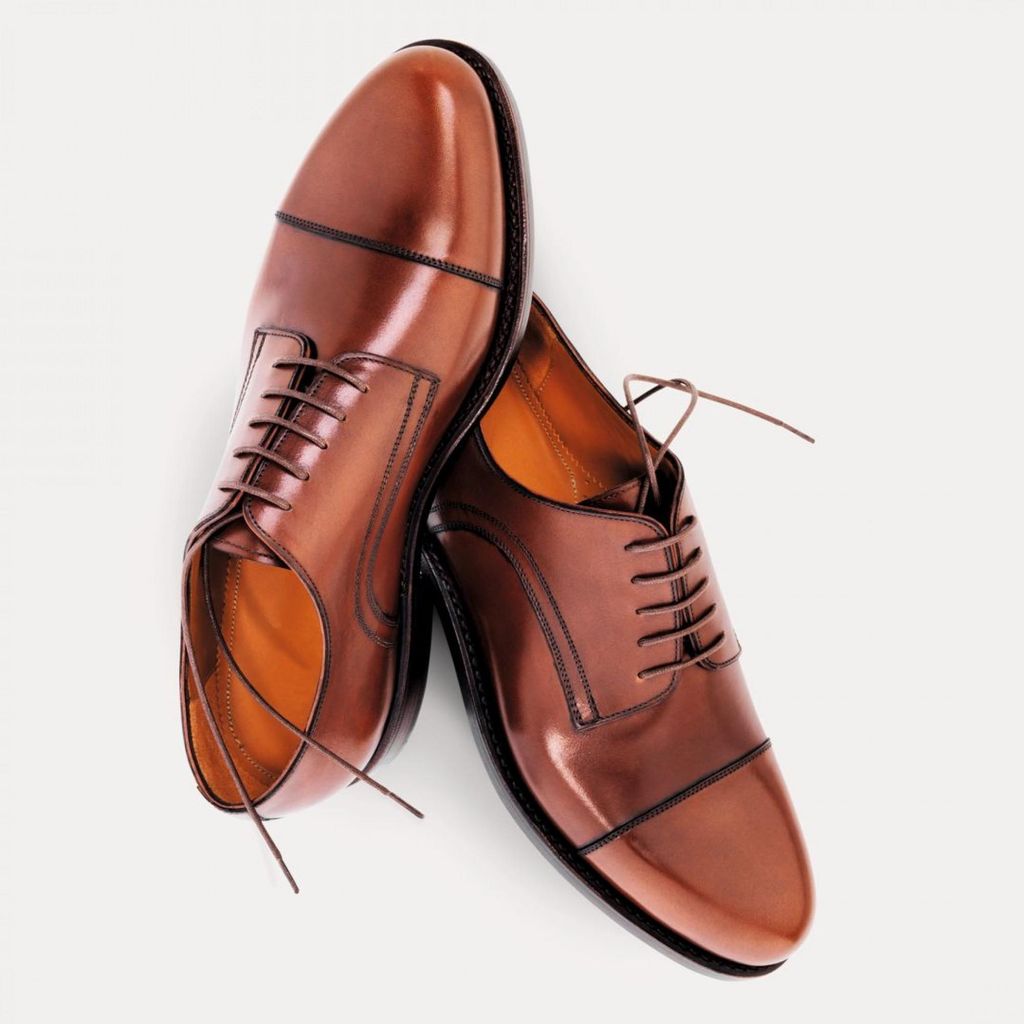 Prime Shoes CHICAGO Herren Schnürschuh Calf Cognac EU41,5/UK7,5