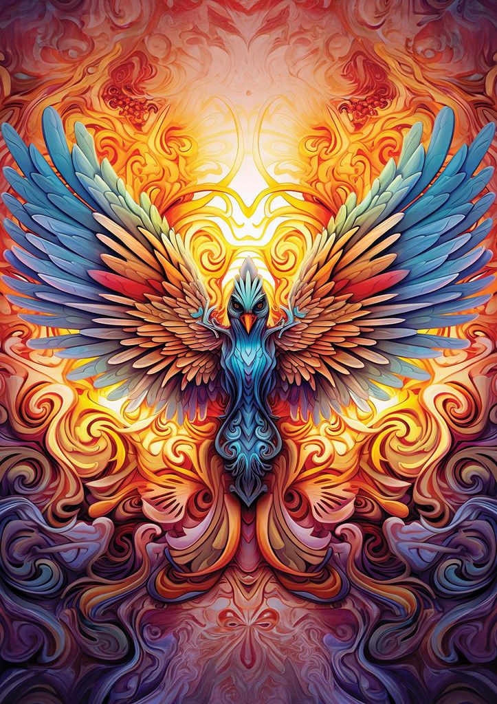 Art Puzzle Puzzle Colorful Phoenix - 1000 Teile bunt