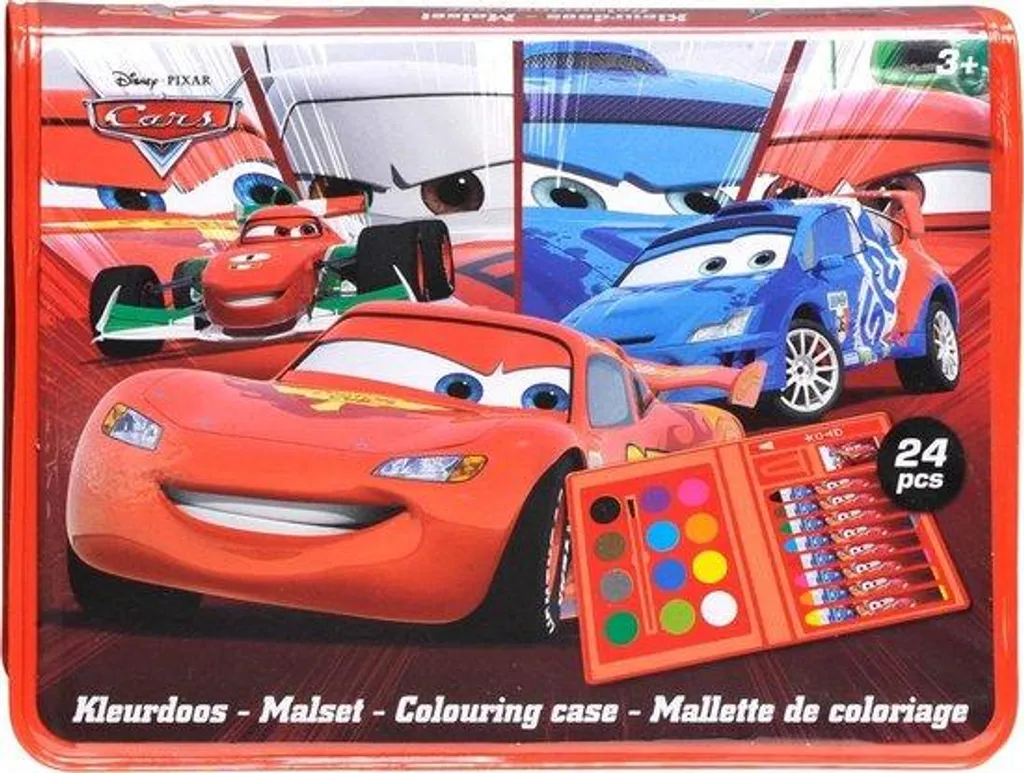 Kit de coloriage Disney Cars 24 pièces, coffret créatif nomade Deltas