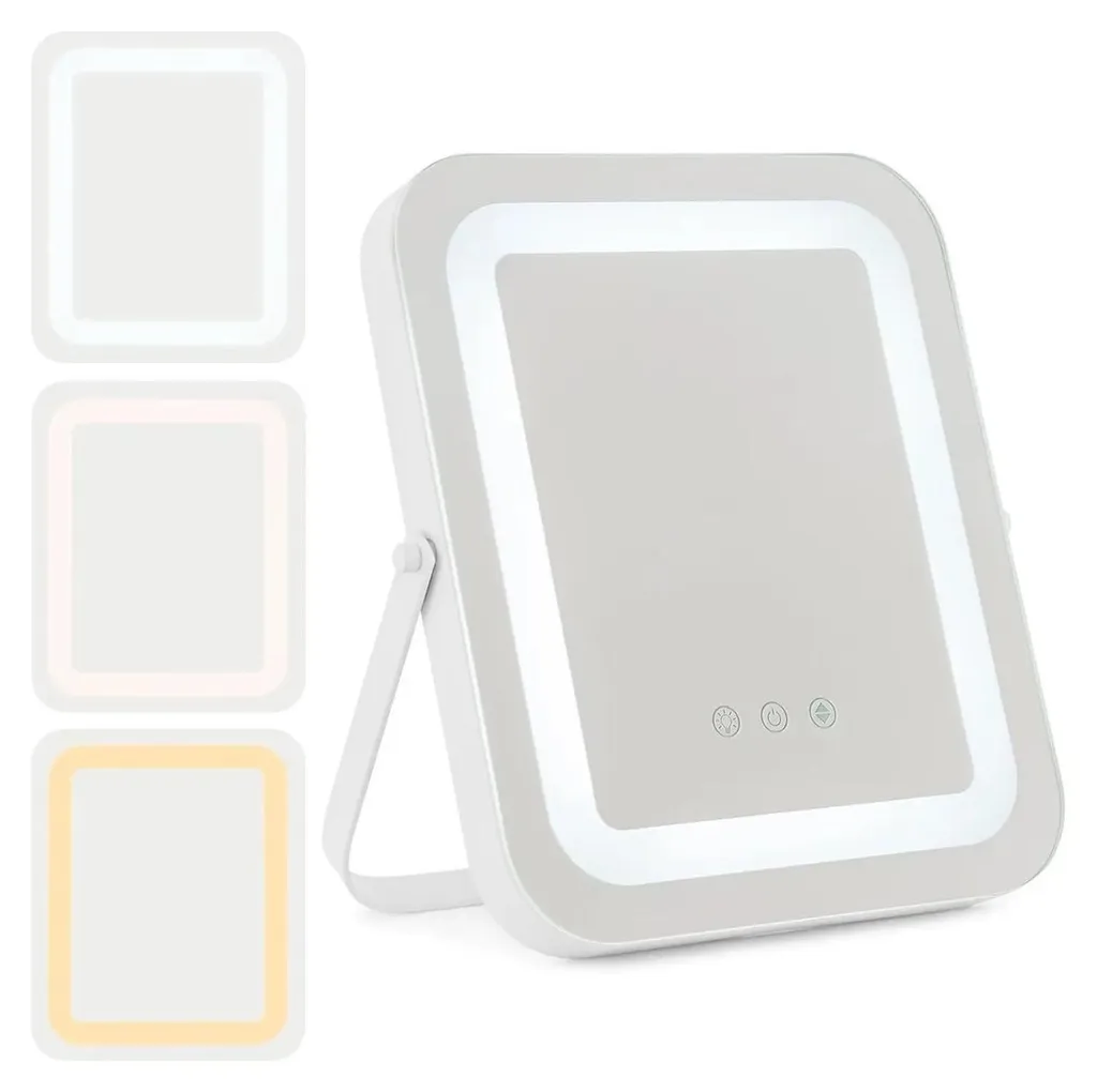 Miroir de maquillage LED tactile : fini les erreurs de teint et d'angle