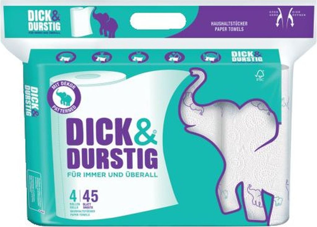 HAKLE 10403 Essuie-tout 2 plis blanc rouleau de 45 feuilles Image du produit 