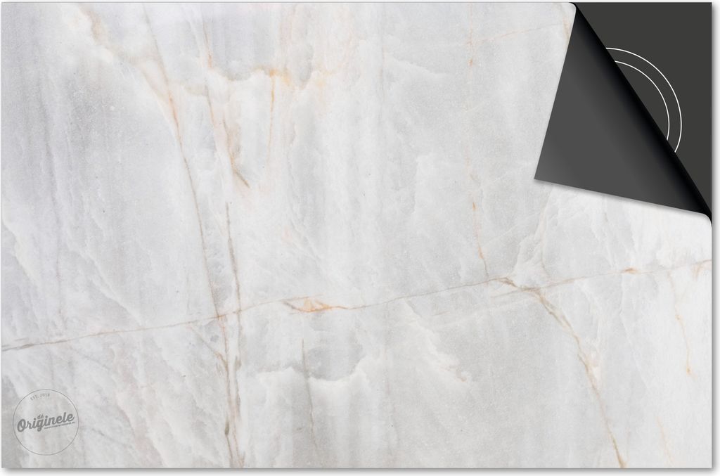 Induktionsschutz 76x51,5 - abdeckplatte Induktion matt- Dietrix Kochfeldschutz- DELUXE - Marmor - Betonoptik