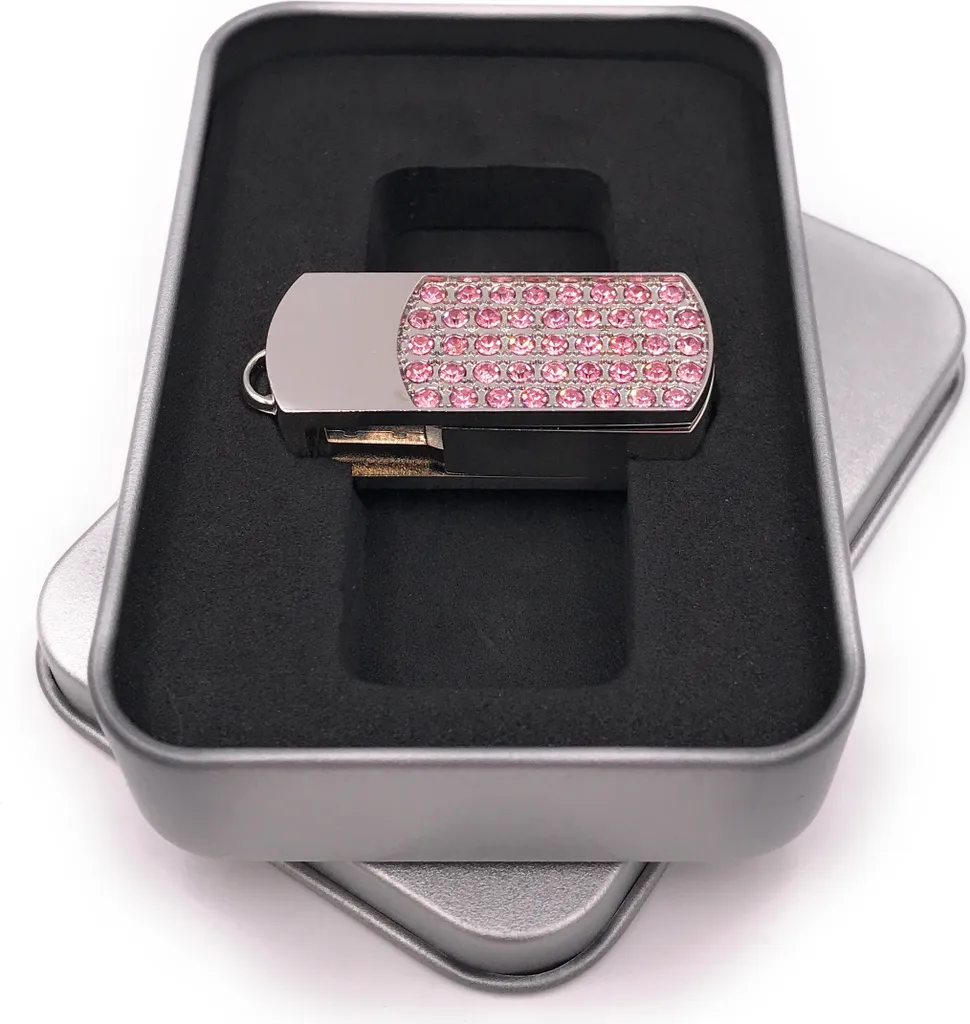 Pen Drive 8GB Onwomania Argento Cerniera: Regalo Utile con Box Metallo