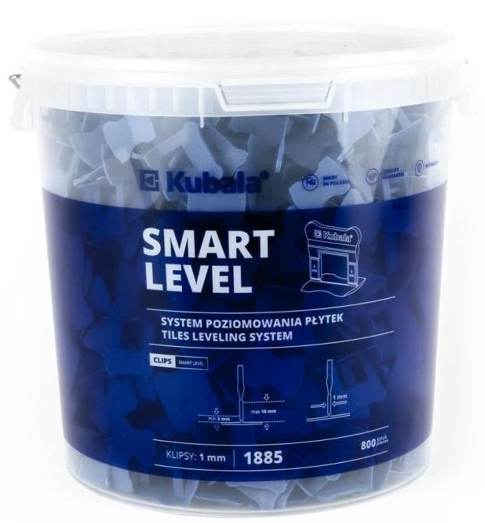 Levior SMART LEVEL spony 1.0mm 800ks + vědro 20l 1885 Obrázek produktu 