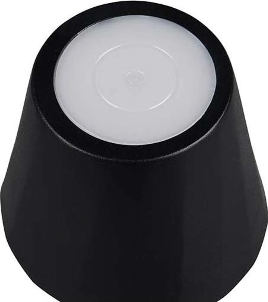 Lampada LED Nera Esterni Metallo 21cm Luce d'Atmosfera Touch