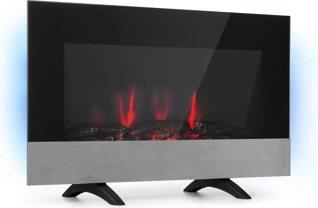 Cheminée électrique 2000W Basel Baseline en verre et LED 7 couleurs
