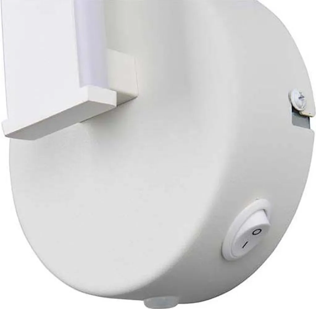 Applique murale LED blanc mat 45,5 cm avec interrupteur intégré
