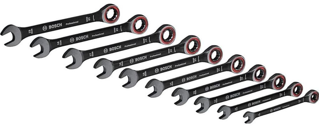 Juego de llaves de tubo profesionales Bosch, 10 piezas Imagen del producto 