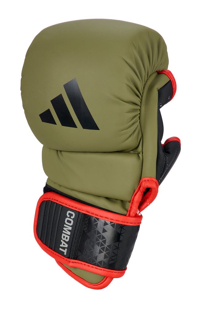 adidas Combat 50 Sparring Grappling Handschuh – Armeegrün Produktbild 3