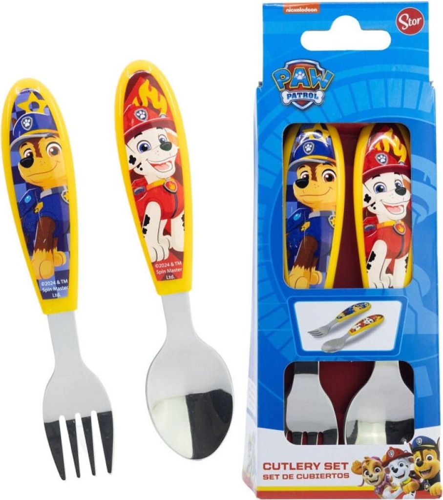 Paw Patrol Rescue Pups Metall-Ergo-Besteckset, 2-tlg. Produktbild 