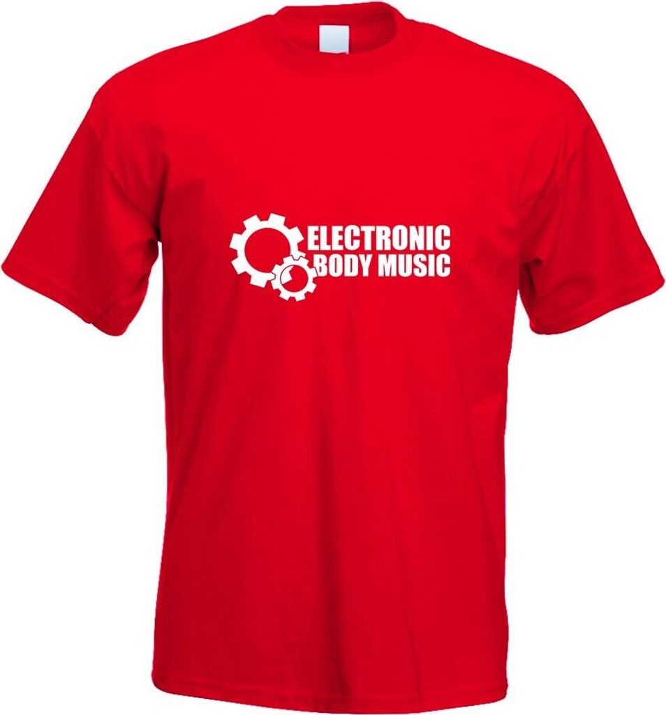 Kiwistar - T-Shirt - rot - Elektronic Body Music - EBM Motiv Bedruckt Funshirt Design Print - mit Motiv Bedruckt - Funshirt Design - Sport - Freize...