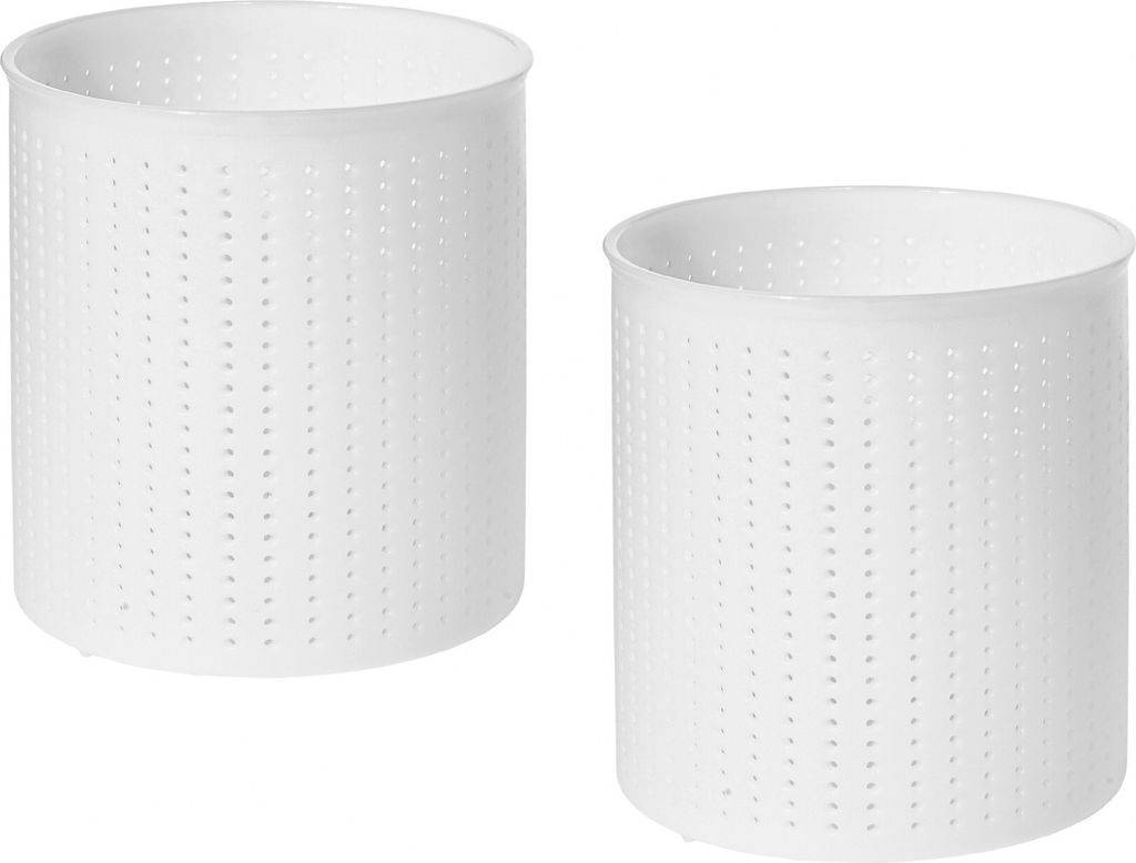 2 x Käseform - Caciotta 0,8 kg - 12x13.5cm, Käse Form, Kaseform, Kase Form, Käse Formen, Käseformen