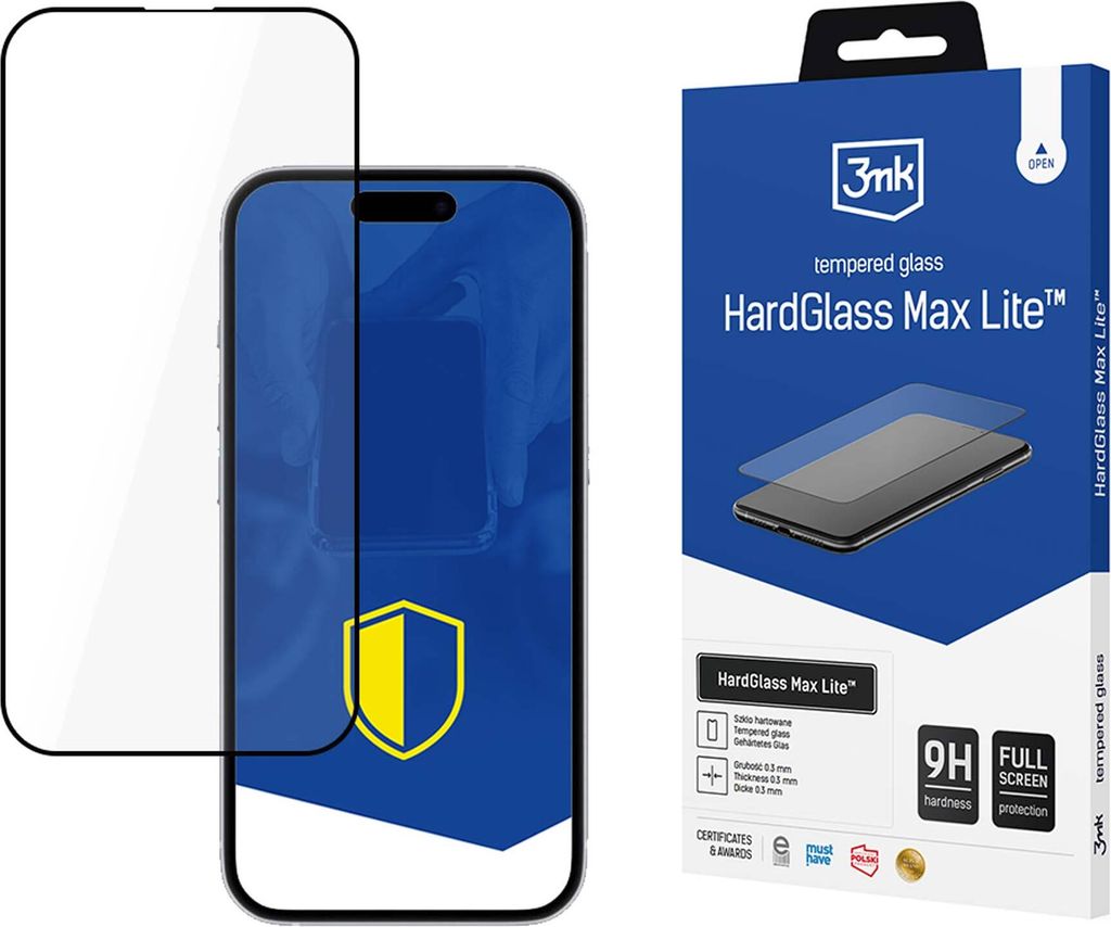 3mk Display Gehärtetes Glas HardGlass Max Lite für Apple Produktbild 