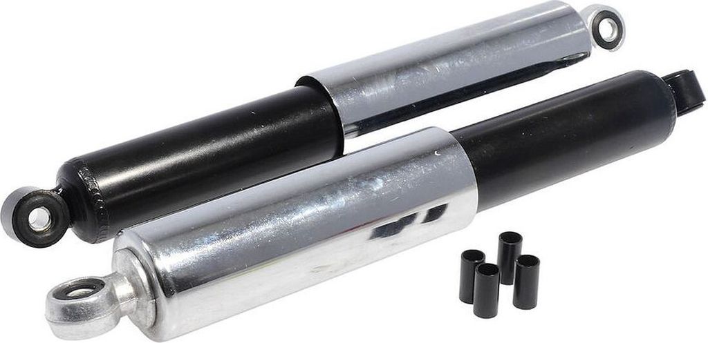 Stoßdämpferset STANDARD 310mm hinten schwarz / Chrom Simson Habicht Mofa Moped