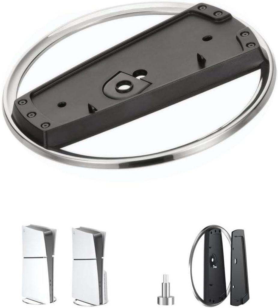 2 Vertikaler Standfuß für PS5 Pro Slim Playstation 5 Pro Standfuß PS5 Stabiler Halter mit Kompatibilität für Playstation 5