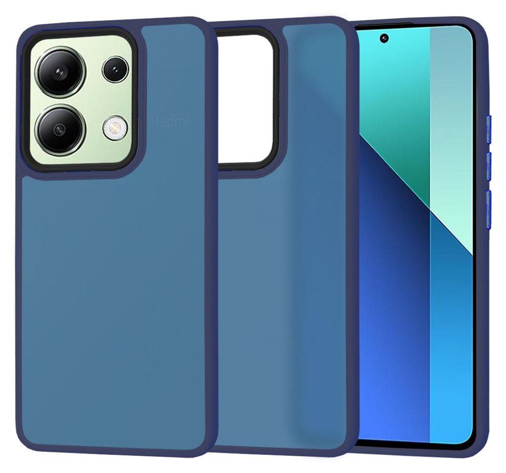 Techsuit HaloFrost Back Cover Hülle für Xiaomi Redmi Note 13 4G - Dunkelblau