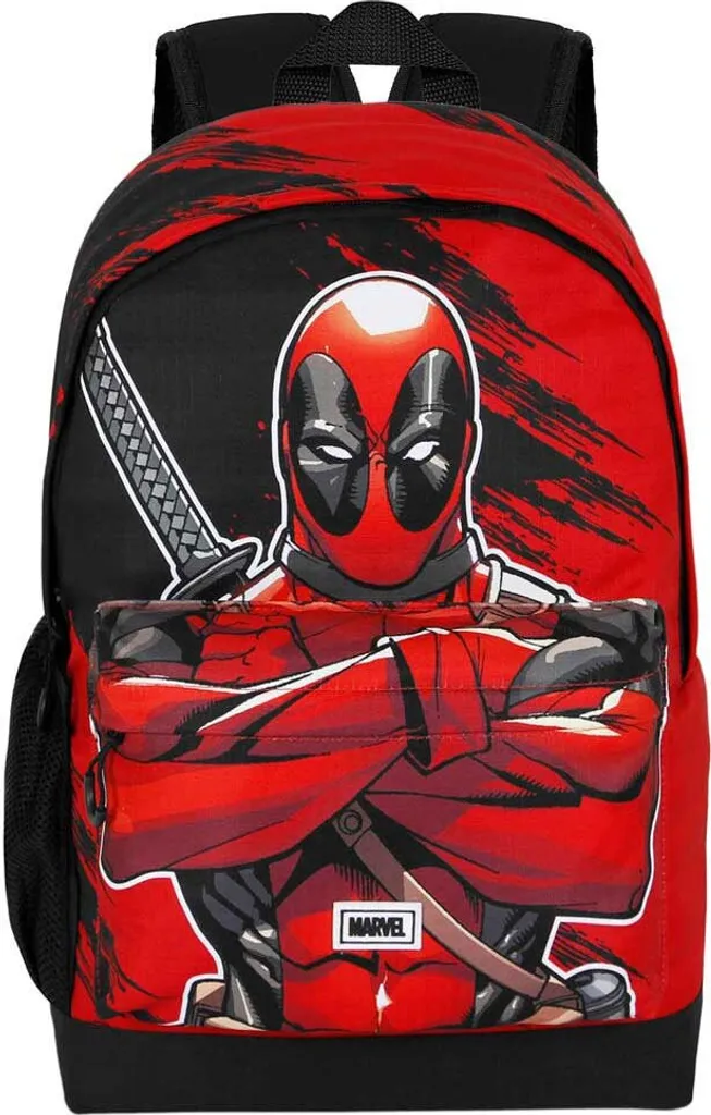 Sac à Dos Marvel Deadpool Rouge avec Compartiment HS Bad Plus Durable - 2