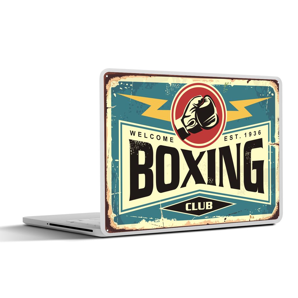MuchoWow Laptop Aufkleber Sticker Cover Mancave - Boxen - Vintage - Boxen 31x22.5 cm - Laptop-Deko