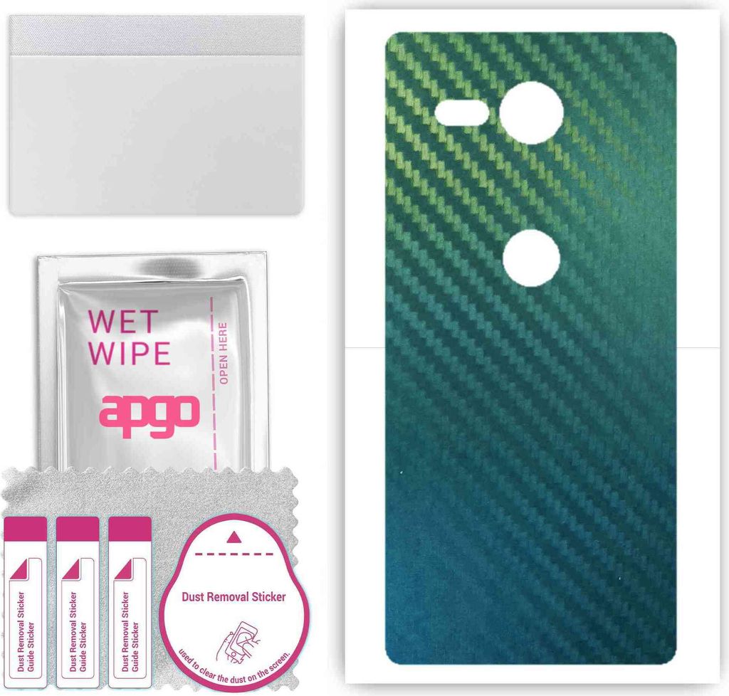 apgo Rückseite Schutzfolie, Skin, kompatibel mit Sony Xperia XZ2 Compact, Hinten Displayschutzfolie aus Vinylfolie, kratzfest, einfache Montage - ...