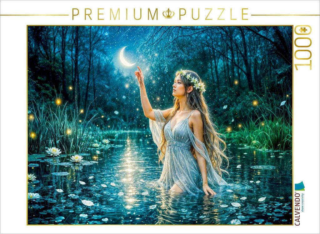 CALVENDO Puzzle Jungfrau Göttliche Hüterin der Erde und des Lichts | 1000 Teile Lege-Größe 64x48cm Foto-Puzzle für glückliche Stunden