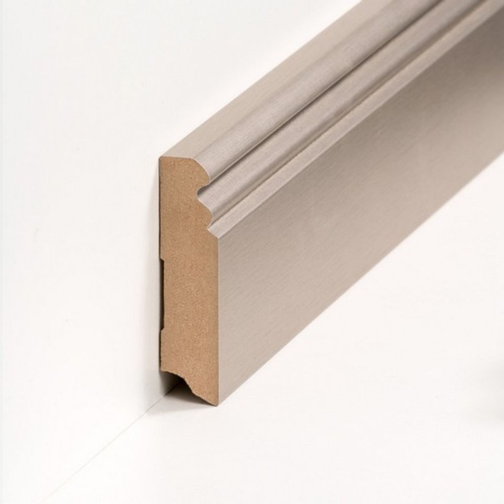 Fußleisten / Sockelleisten "Essen" (Berliner Profil / MDF foliert / 719.1980.49) - Farbe: Champagner