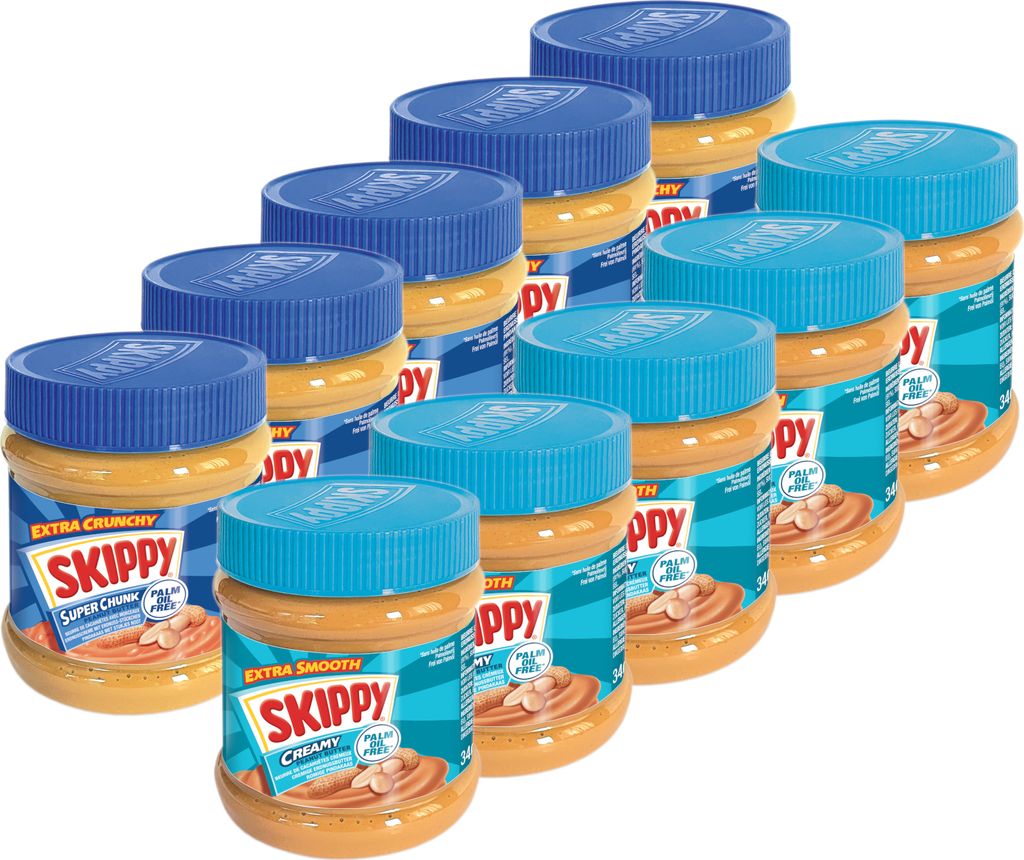 SKIPPY Erdnussbutter Bundle 5x "Creamy" 5x "Super Chunk" Produktbild 