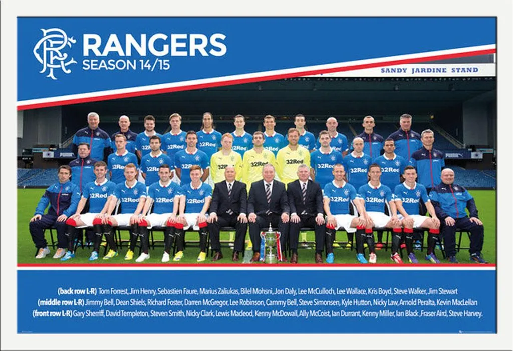 Poster Rangers FC 14/15 con Cornice Bianca Shinsuke - Memorabilia Calcio