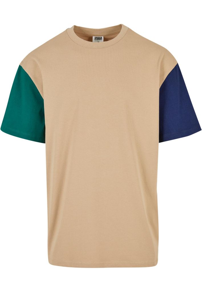 Urban Classics - Organic Oversized Block Shirt beige - 5XL