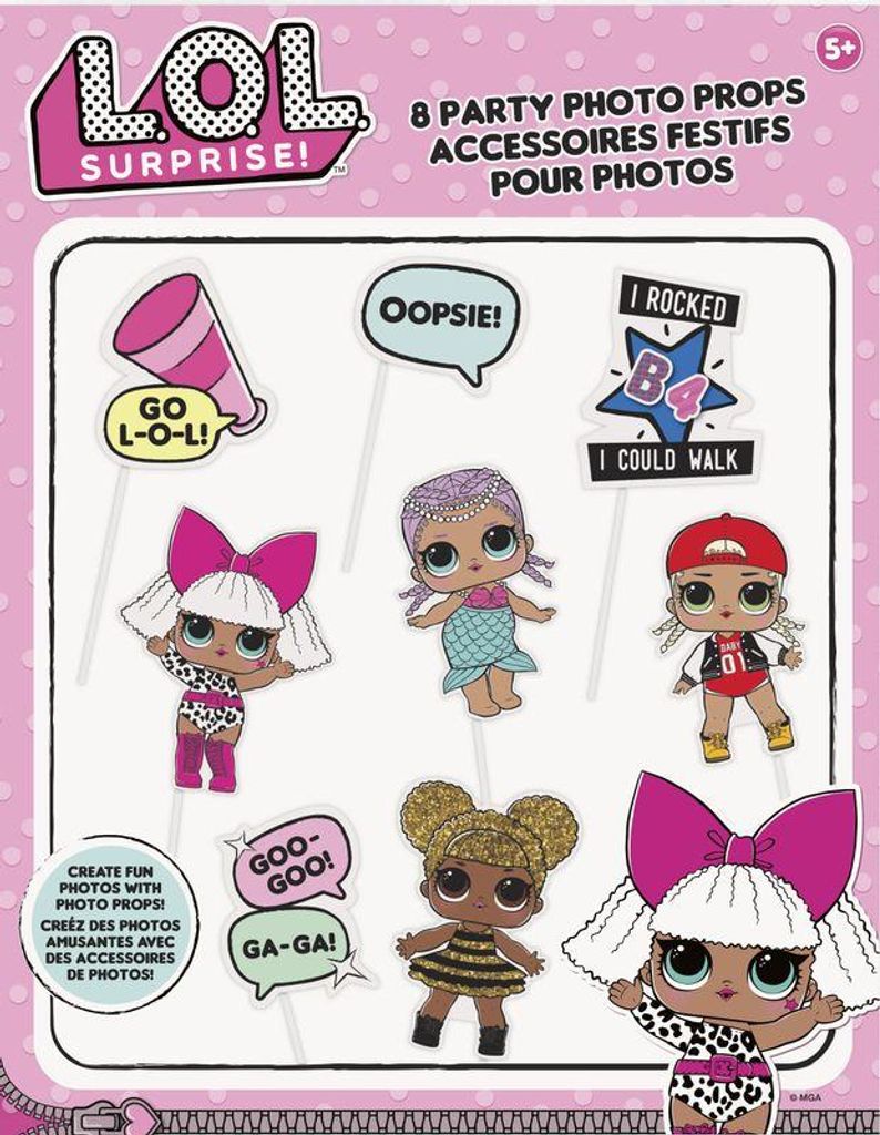 Fotoaccessoires LOL Surprise! 8 stuks. Productafbeelding 