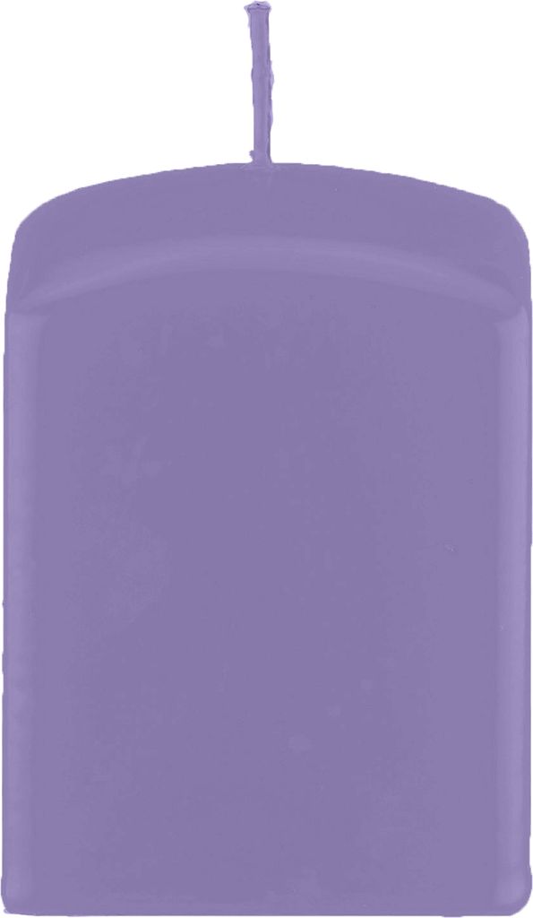 Quader, Quadratische Kerzen Lavendel Lila 200 x Ø 70/70 mm, 4 Stück