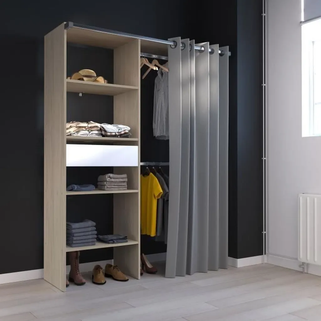 Kit dressing modulable BARI effet chêne pour optimiser une chambre - 3