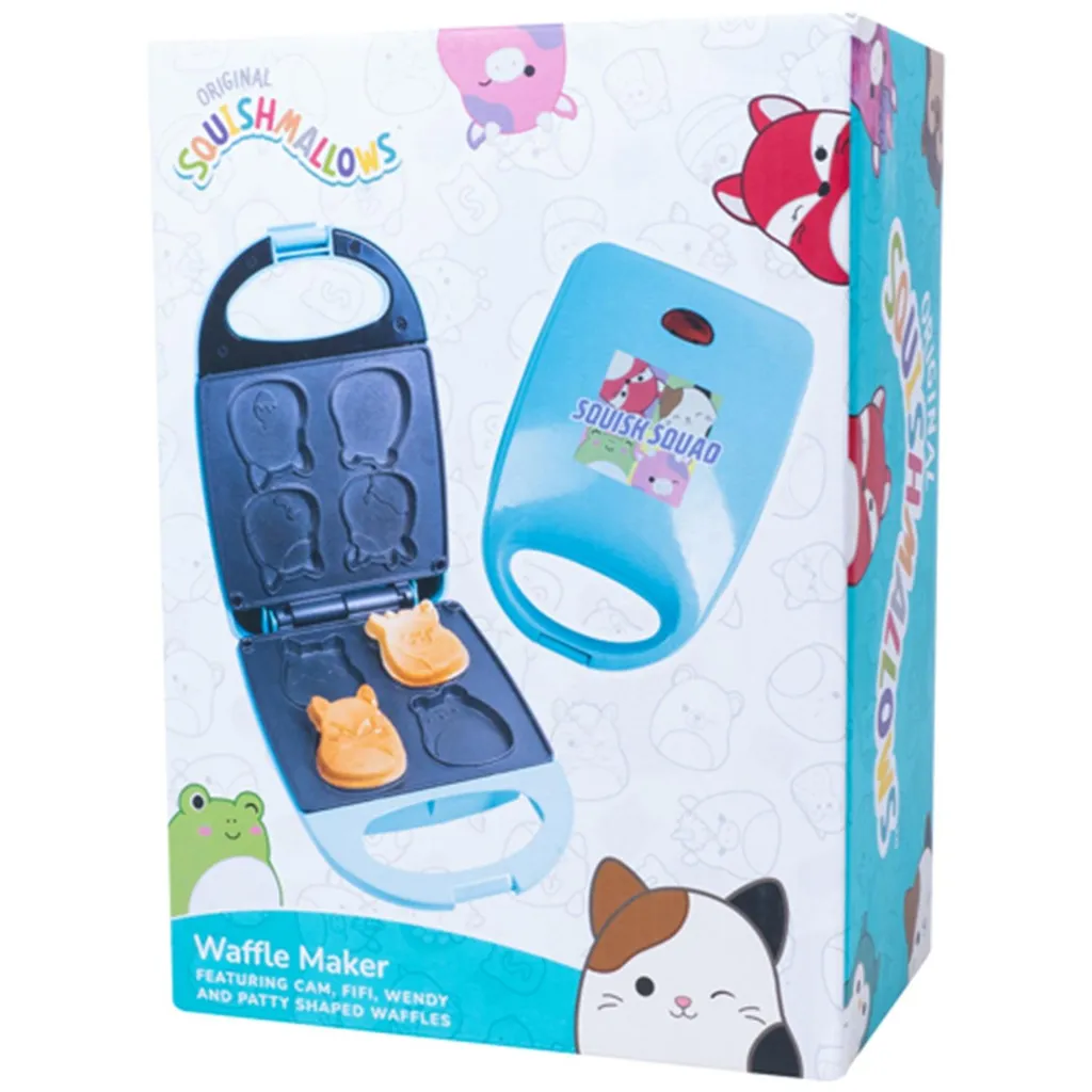 Gaufrier antiadhésif Squishmallows Squad avec 4 formes de gaufres - 5