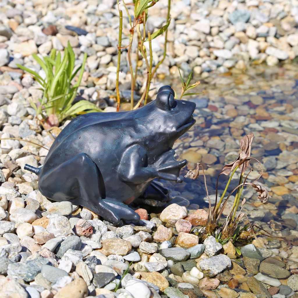 CLGarden Wasserspeier Figur Frosch für Teich Wasser Produktbild 