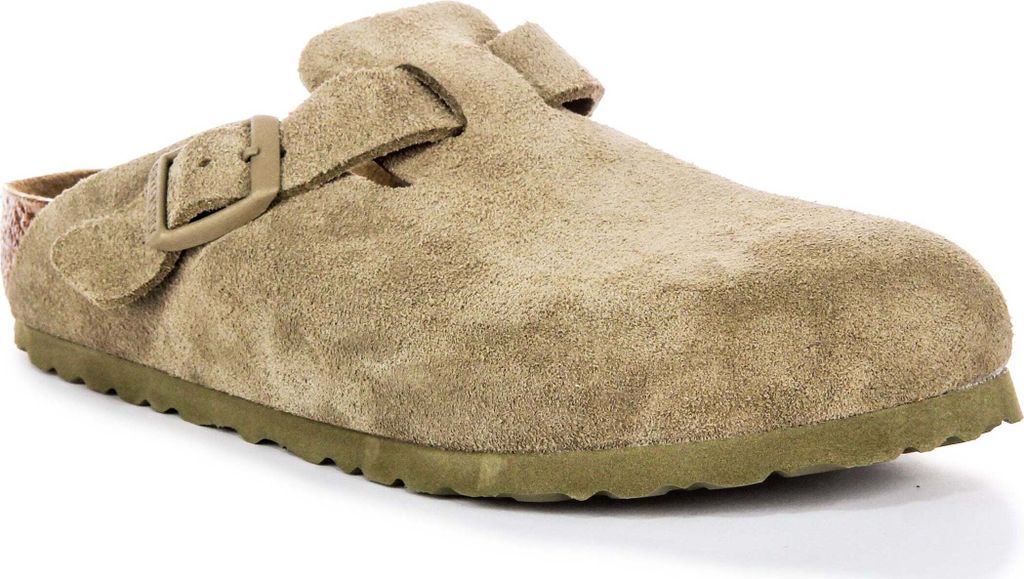 Birkenstock Boston Faded Khaki Normal Footbed - Pantofle - Obrázek produktu 