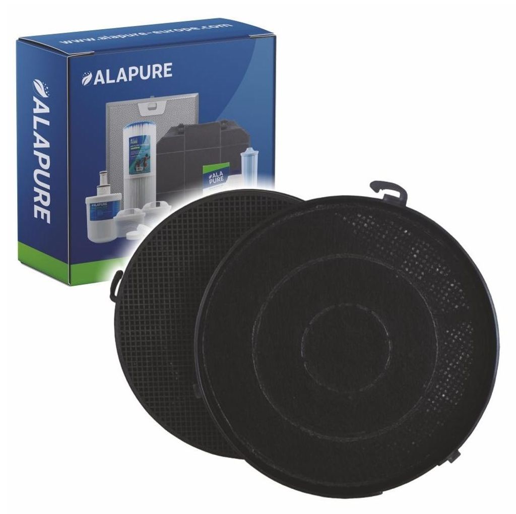 A box of ALAPURE products and two charcoal filters.