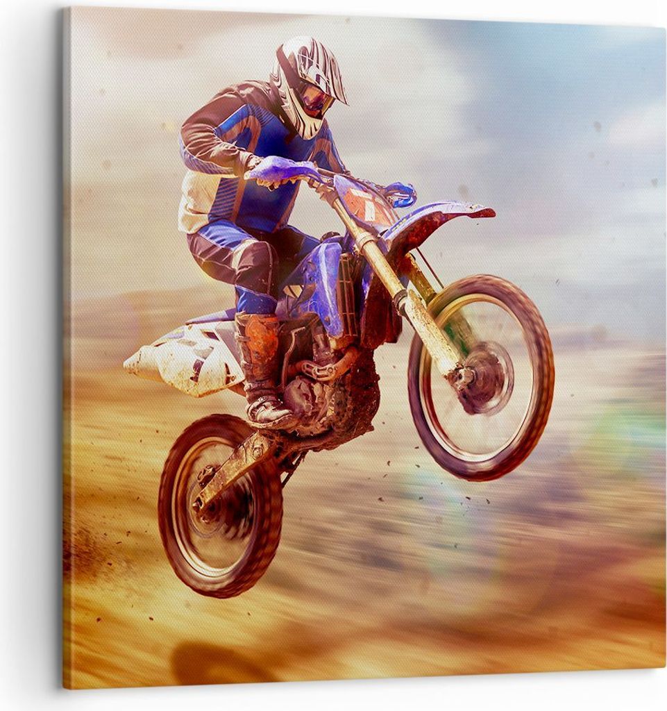Bild auf Leinwand - Leinwandbild - Motor Sport Helm - Produktbild 
