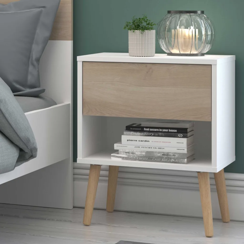 Table de nuit Hardy 44cm : rangez vos affaires avec style et calme