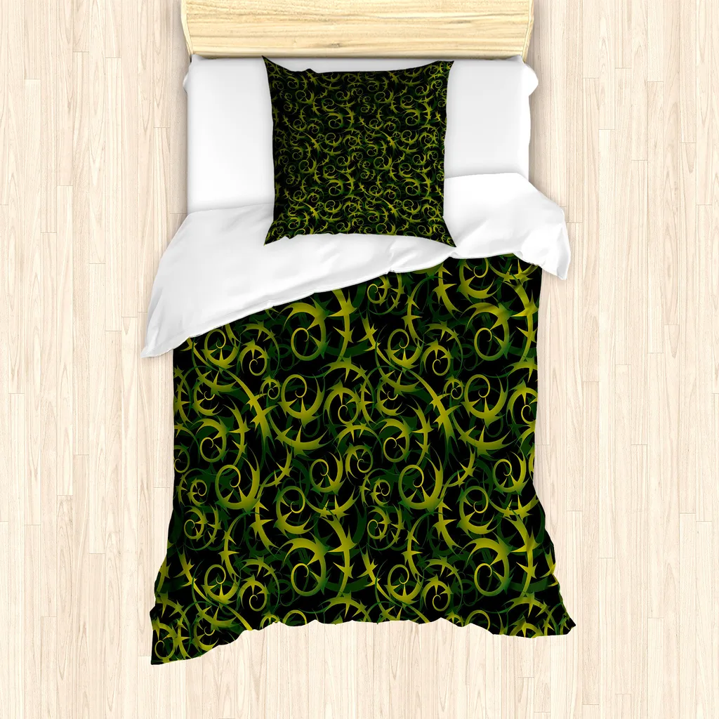 Copripiumino ABAKUHAUS Singolo 135x200 Antiacaro Verde Oliva