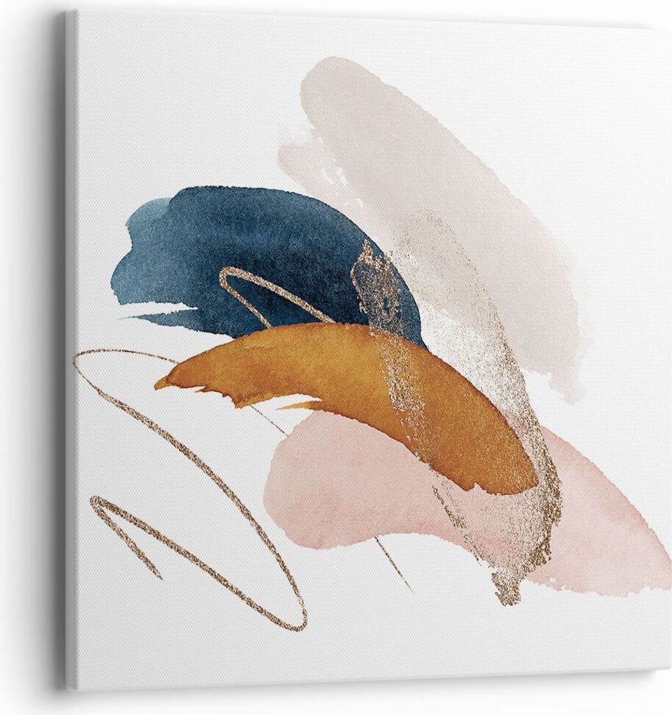 Bild auf Leinwand - Leinwandbild - Einteilig - Die Farben Abstraktion Stück - 40x40cm - Wand Bild - Wanddeko - Wandbilder - Leinwanddruck - Bilder...