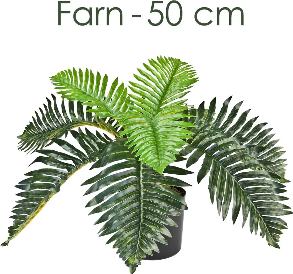 Palmier Fougère Artificiel Haute Qualité 50cm - Feuillage Réaliste Vert