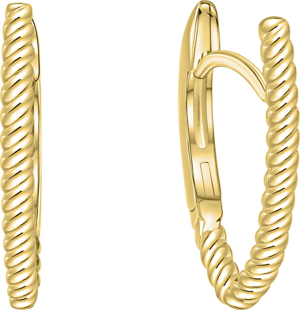 V Klappcreolen 375/- Gold 1,7cm gelb 371310900-2